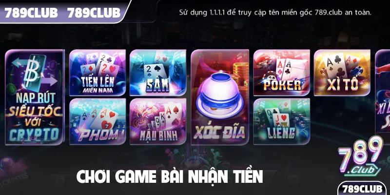 Chơi game bài nhận tiền
